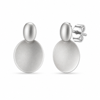 Minimalist Brushed Finish 92.5 Silver Studs
