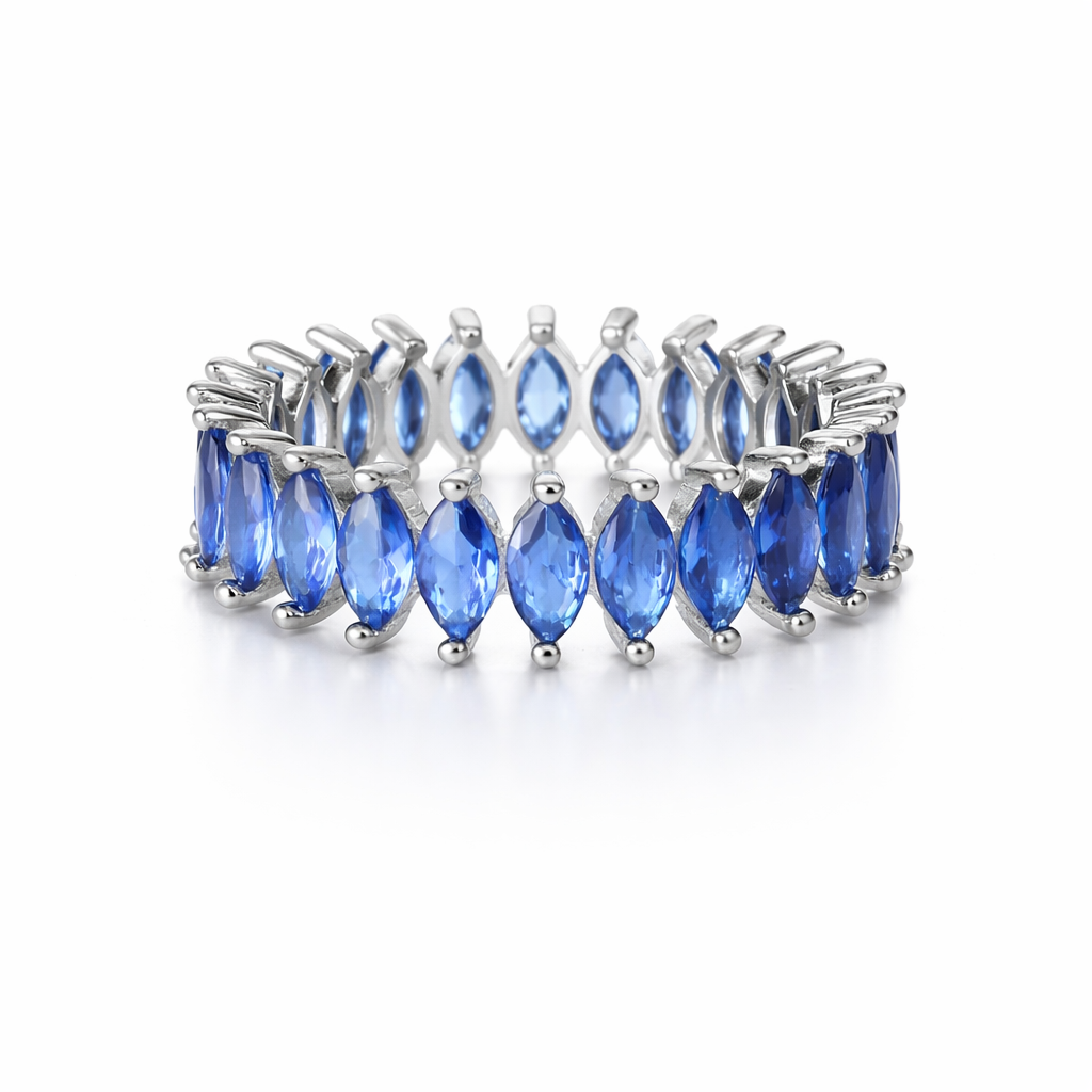 The Vega Sapphire Marquise Band
