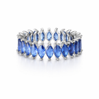 The Vega Sapphire Marquise Band