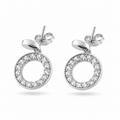 Sparkling Circular Bloom 92.5 Silver Stud