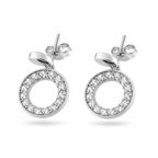 Sparkling Circular Bloom 92.5 Silver Stud