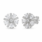 Sparkling Floral Symphony 92.5 Silver Earrings