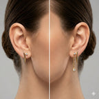 Modern Geometric Drip 92.5 Silver Earrings