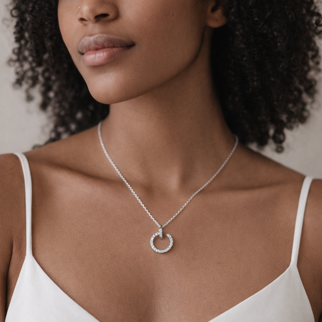 The Crystal Encrusted Nail Motif Chain