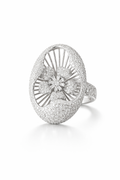 The Vega Crystal Bloom Statement Ring