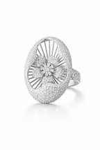 The Vega Crystal Bloom Statement Ring
