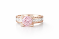 The Rose Gold Pink Solitaire Ring