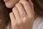 The Rose Gold Laurel Wrap Ring