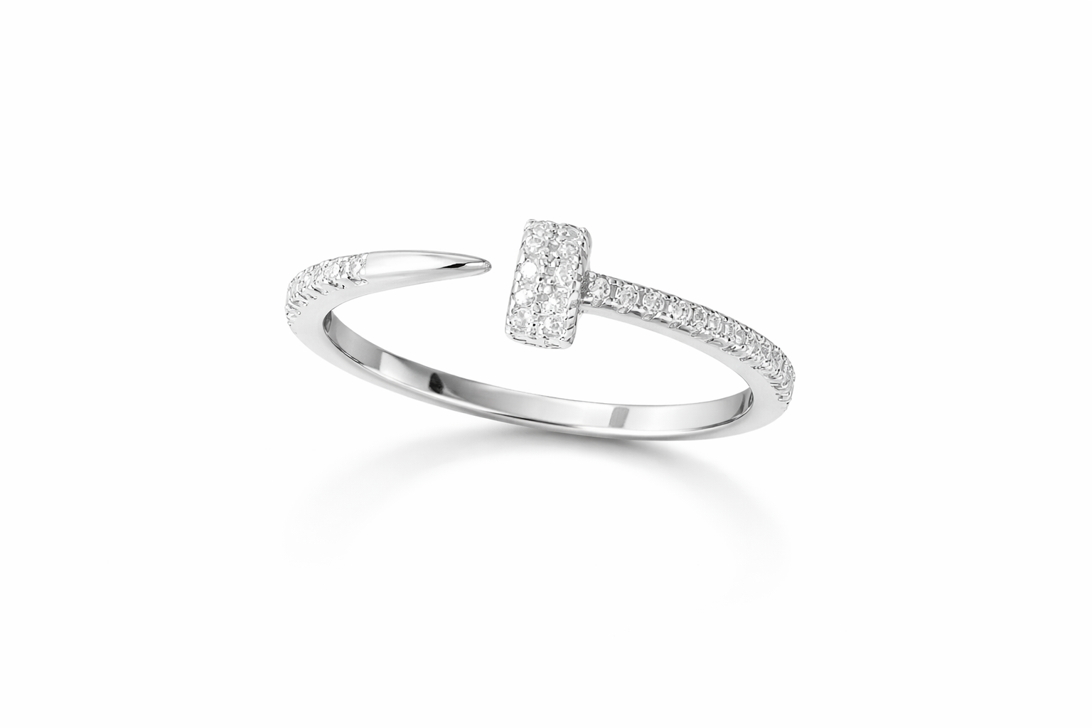 The Vega Industrial Luxe Nail Ring