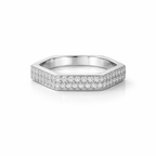 The Vega Sculptural Wave Bypass Ring