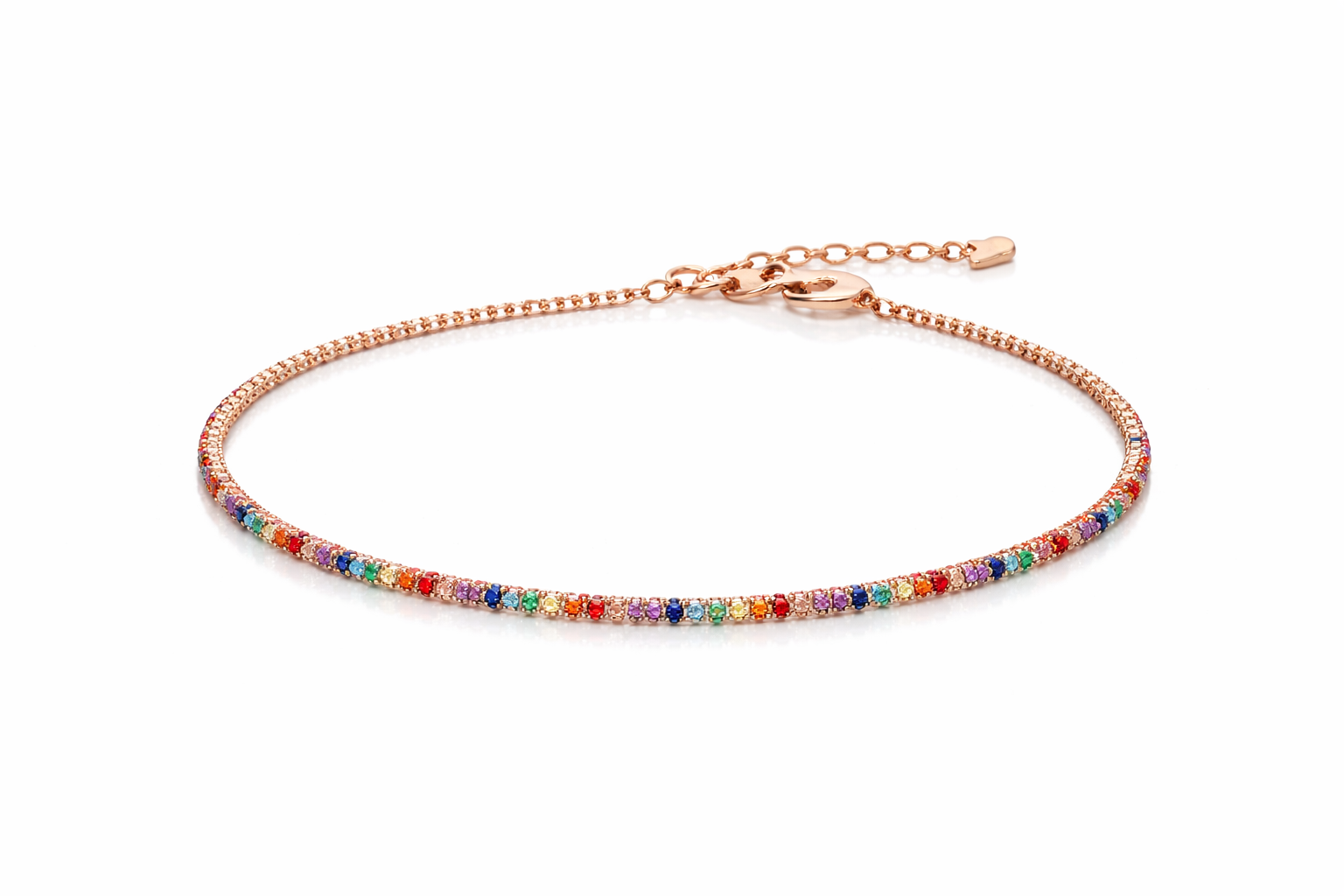 The Spectrum Rainbow Tennis Bracelet