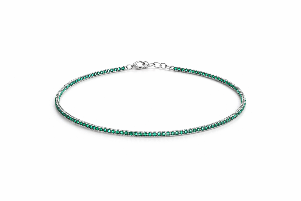 The Verdant Sparkle Tennis Bracelet