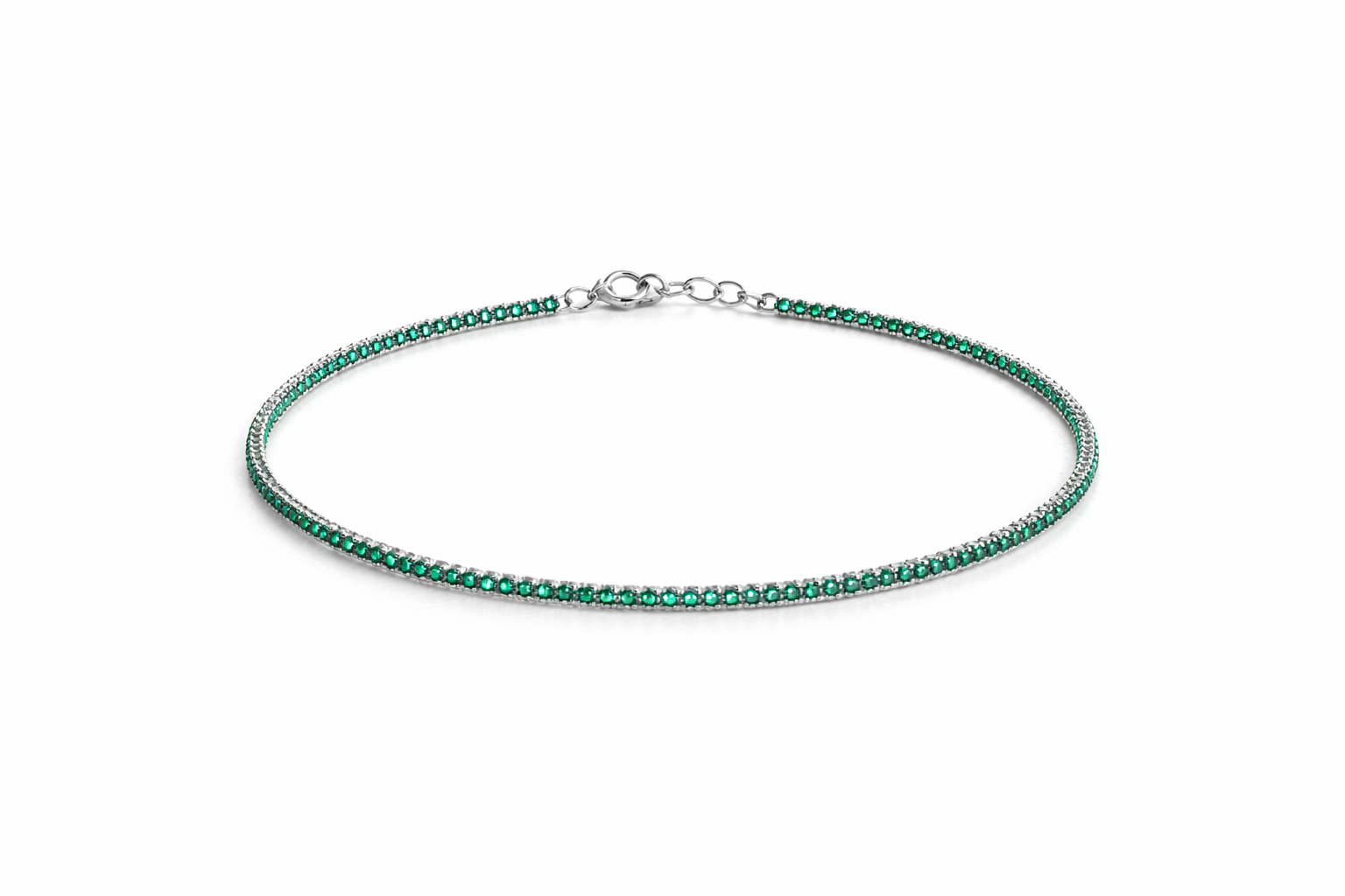 The Verdant Sparkle Tennis Bracelet