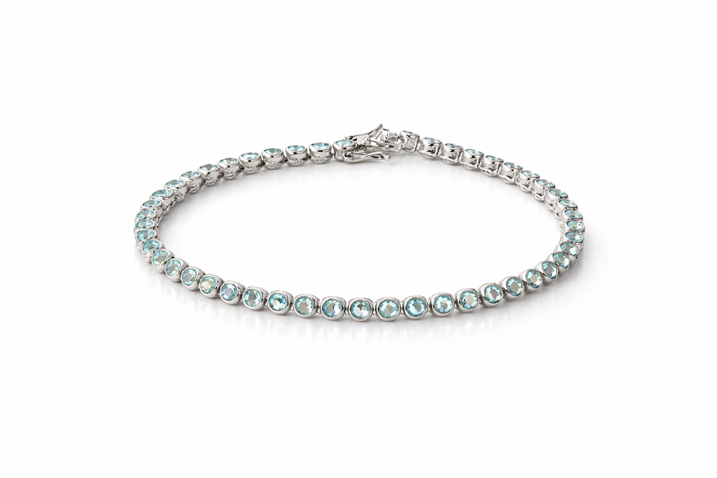 The Serene Azure Bezel Bracelet