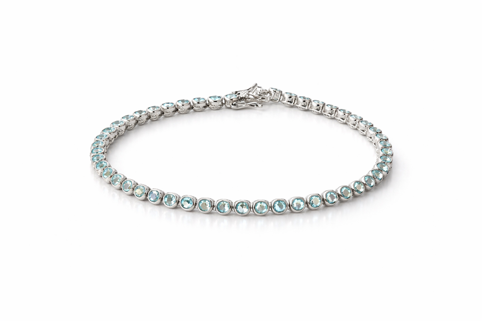 The Serene Azure Bezel Bracelet