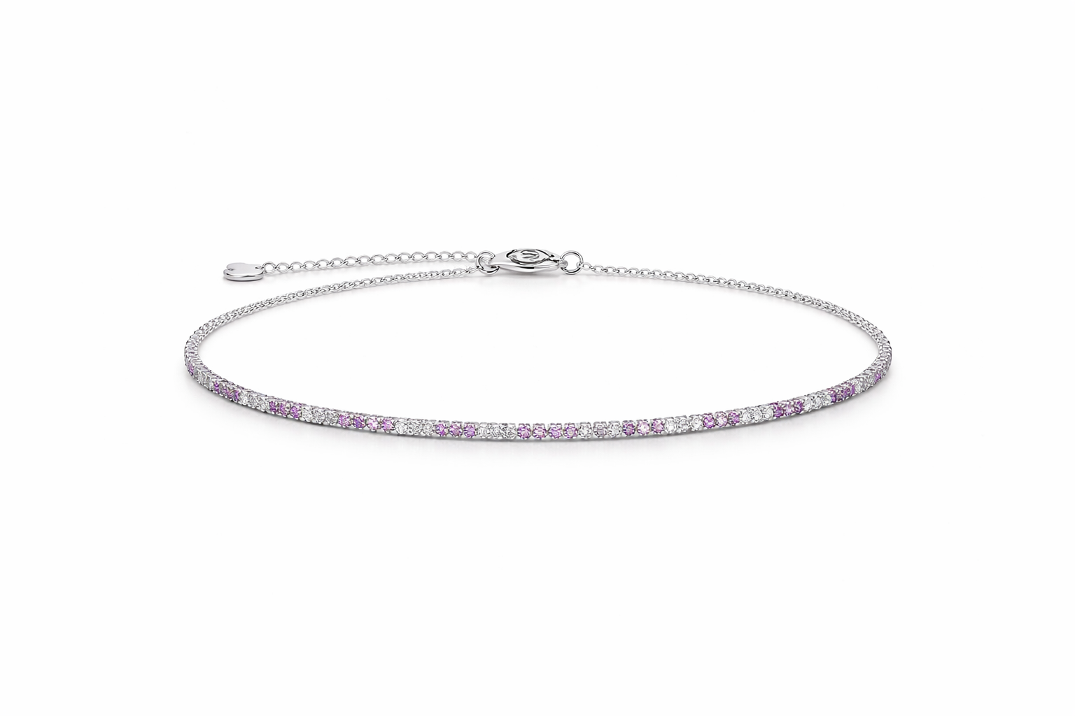 The Amethyst Aura Tennis Bracelet