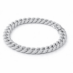 The Iced Out cuban Link Bracelet