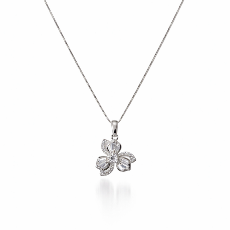 The Luminous Trefoil Blossom Necklace