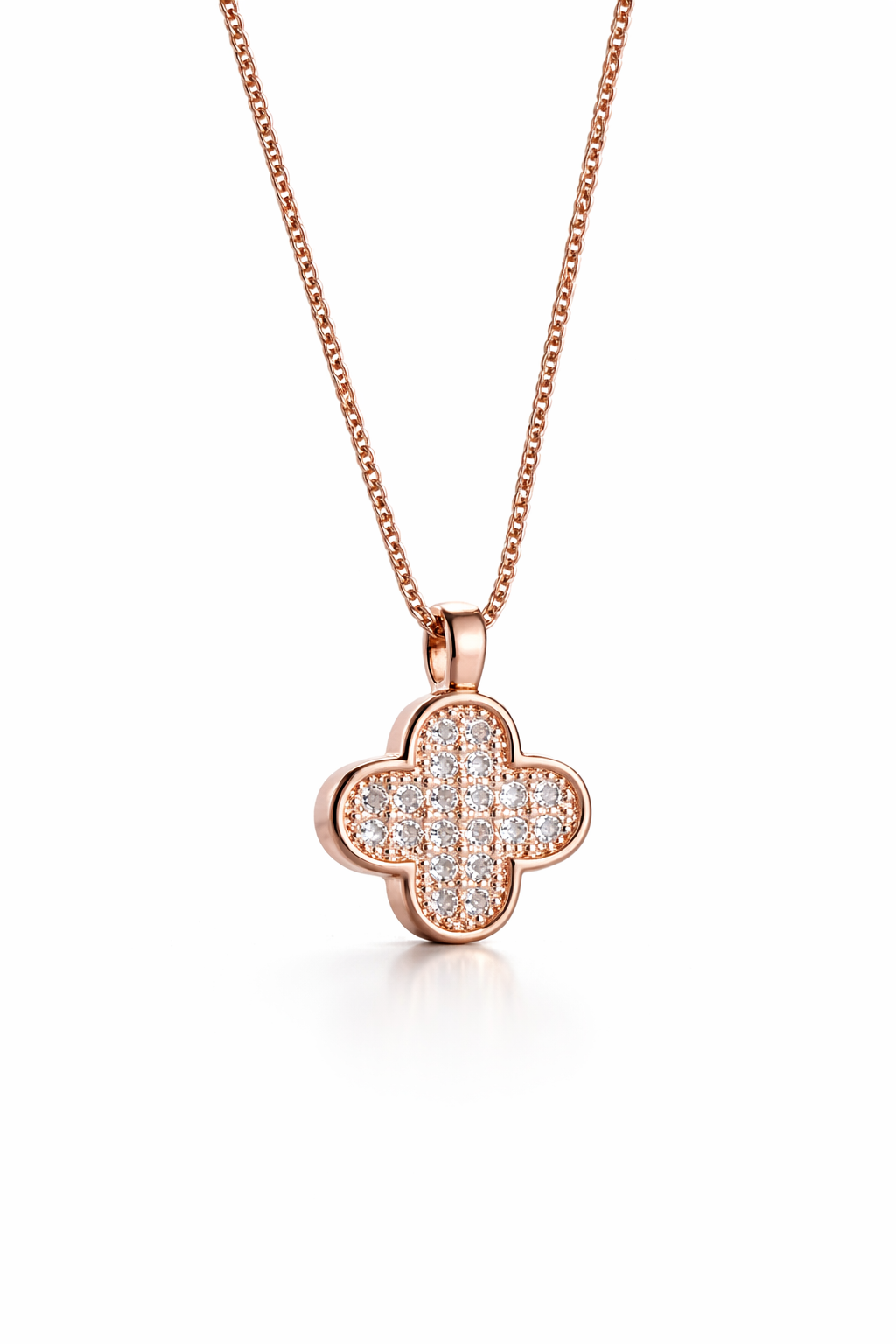 The Sparkling Petal Rose Gold Chain