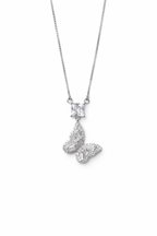 The Radiant Butterfly & Princess-Cut Pendant