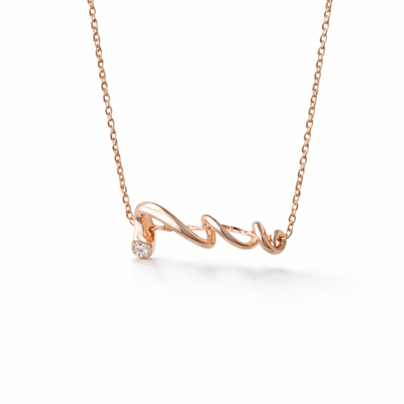 The Serpentine Solitaire Necklace