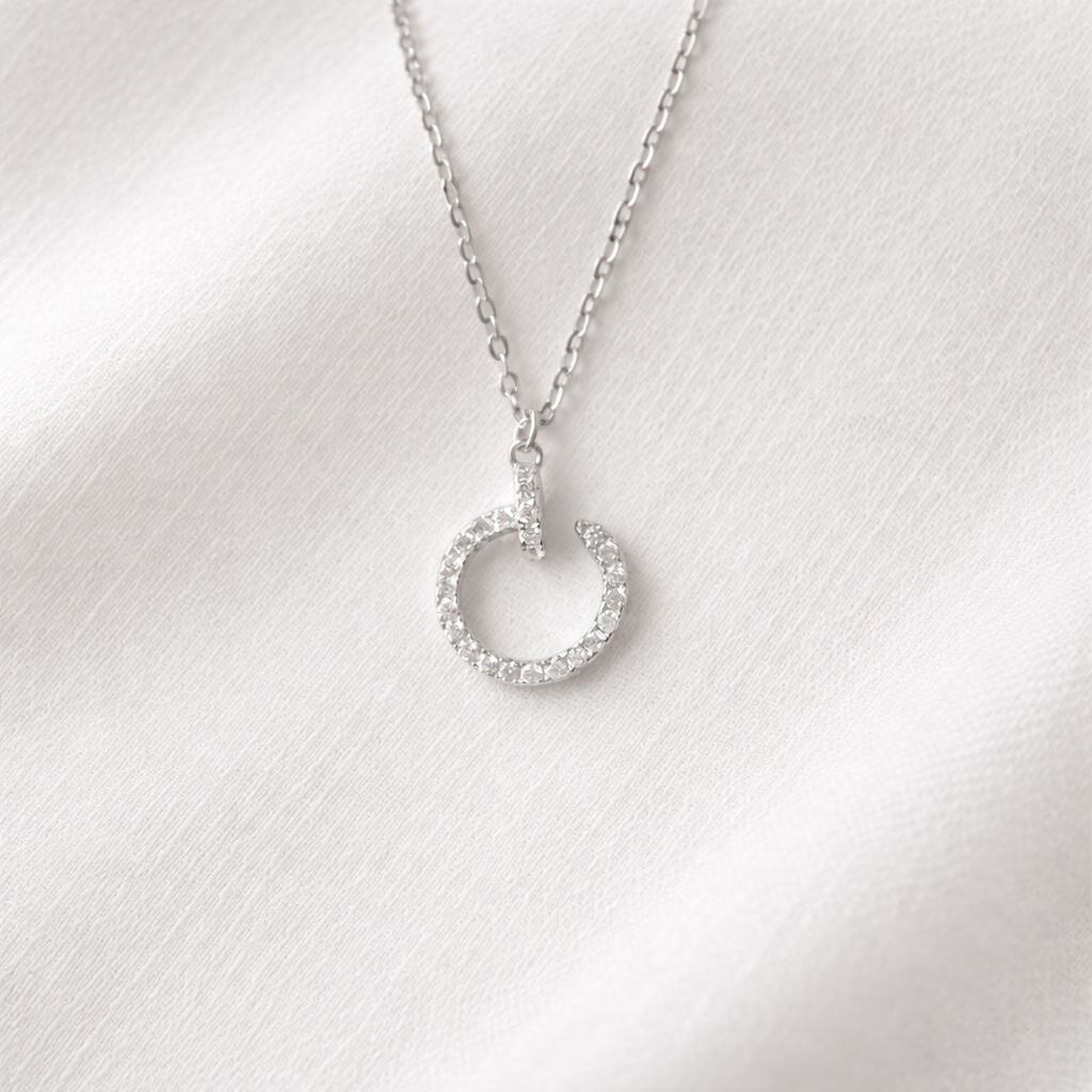 The Crystal Encrusted Nail Motif Chain