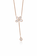 The Vega Mother-of-Pearl Blossom Lariat