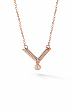 The Radiant V-Shaped Solitaire Pendant