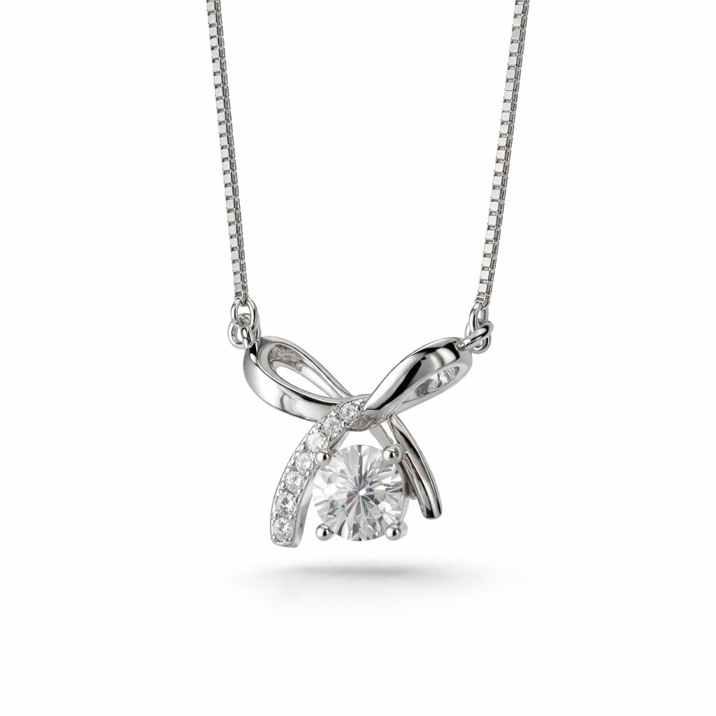 The Brilliant Crystal Bow Knot Pendant