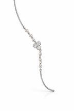 The Vega Silver Pearl & Blossom Bracelet