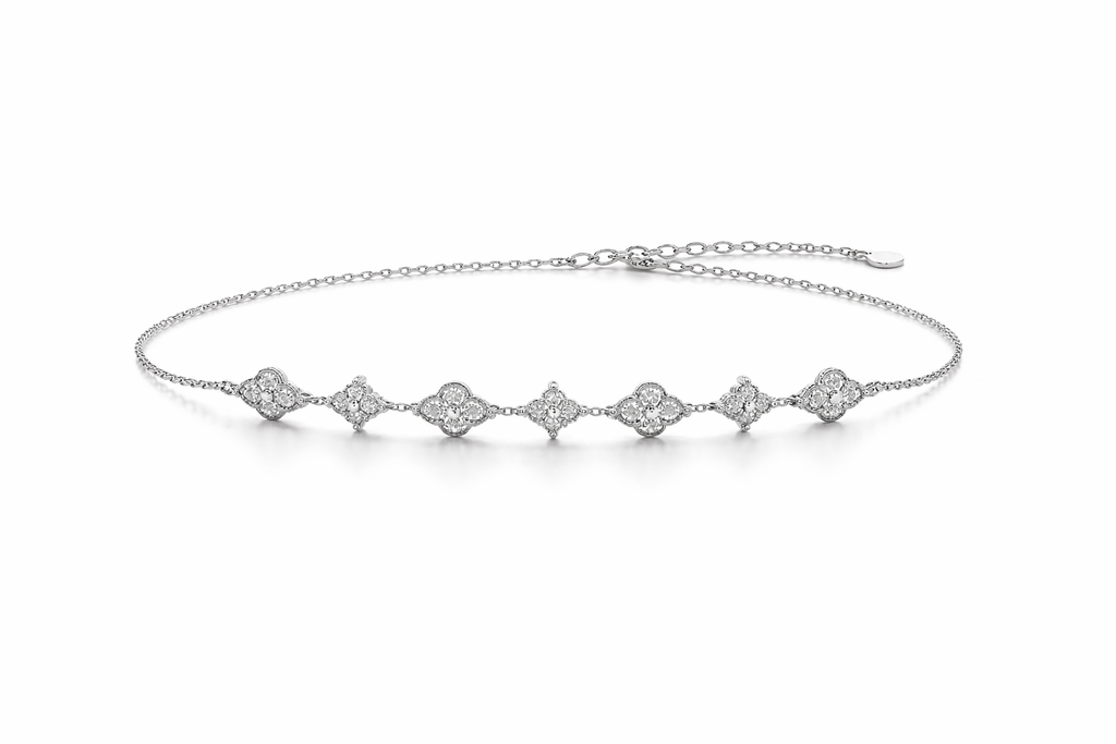 The Crystal Floral Symphony Bracelet