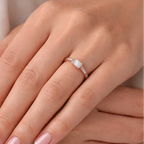 The Vega East-West Baguette Ring