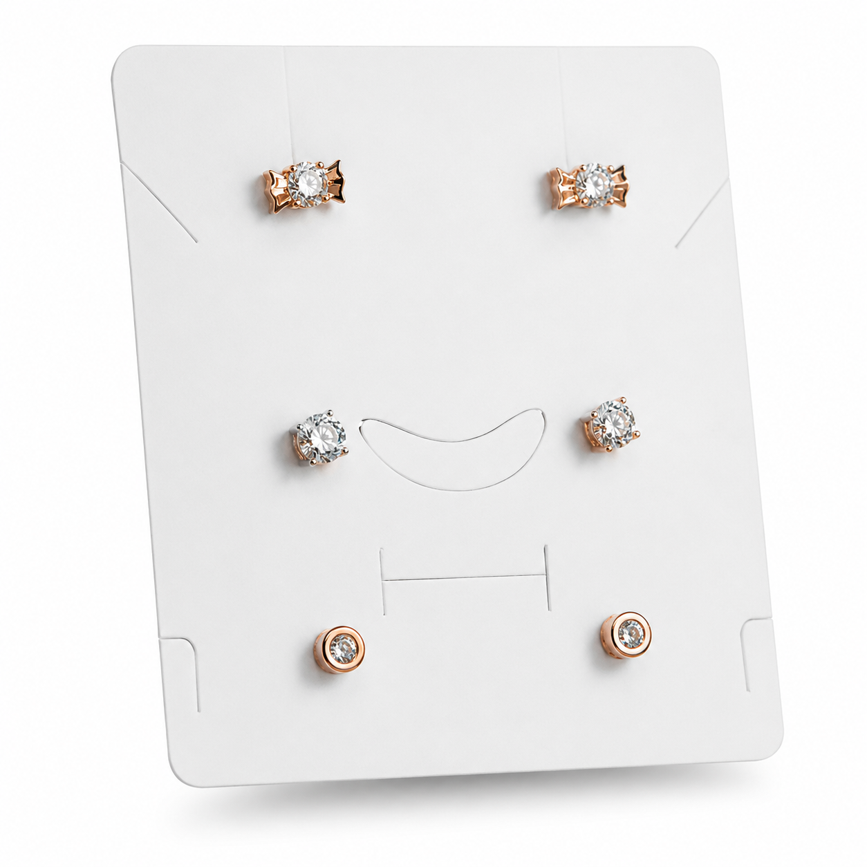The Romantic Bow Curated 3-Piece 92.5 Silver Stud Set