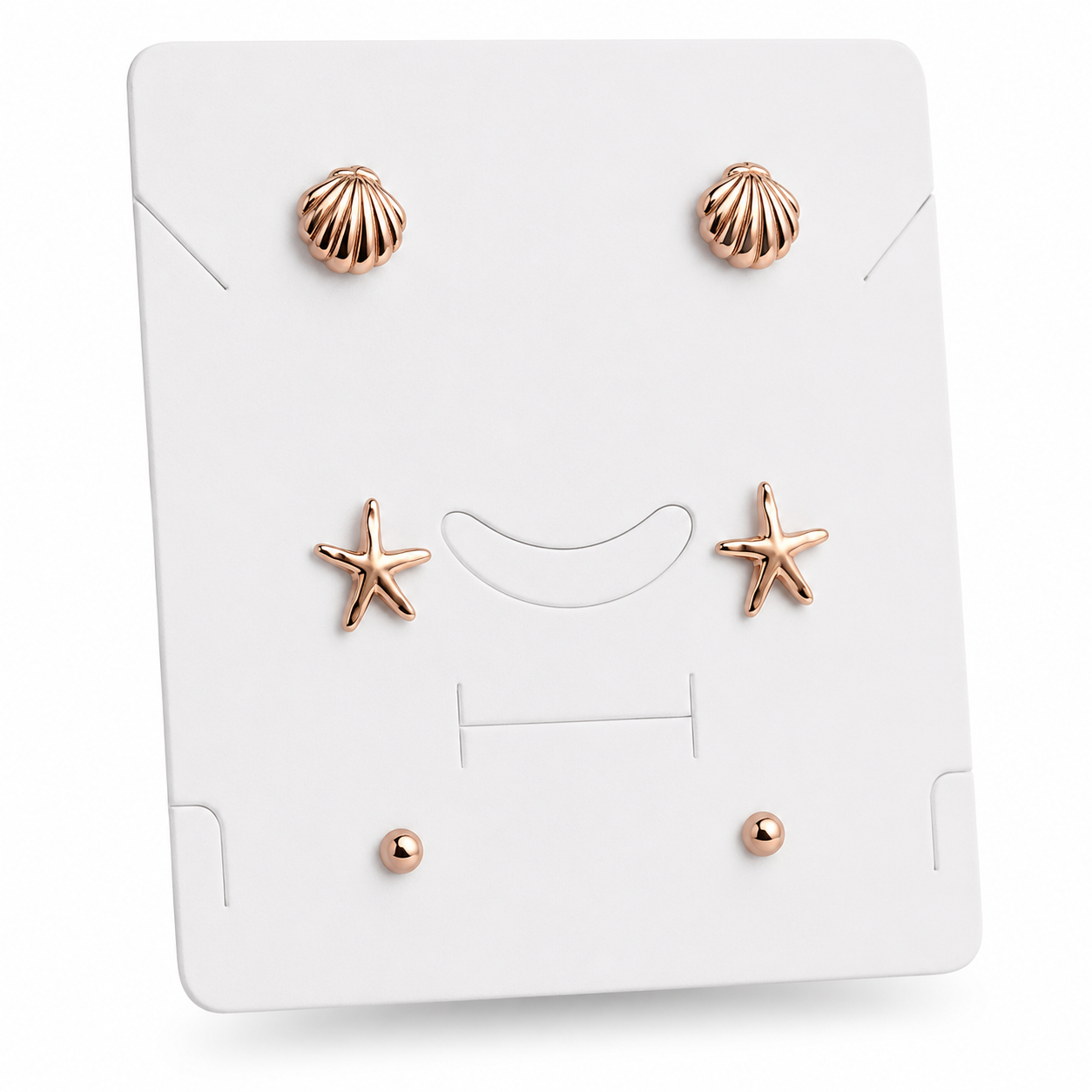 The Coastal Curated 3-Piece 92.5 Silver Stud Set