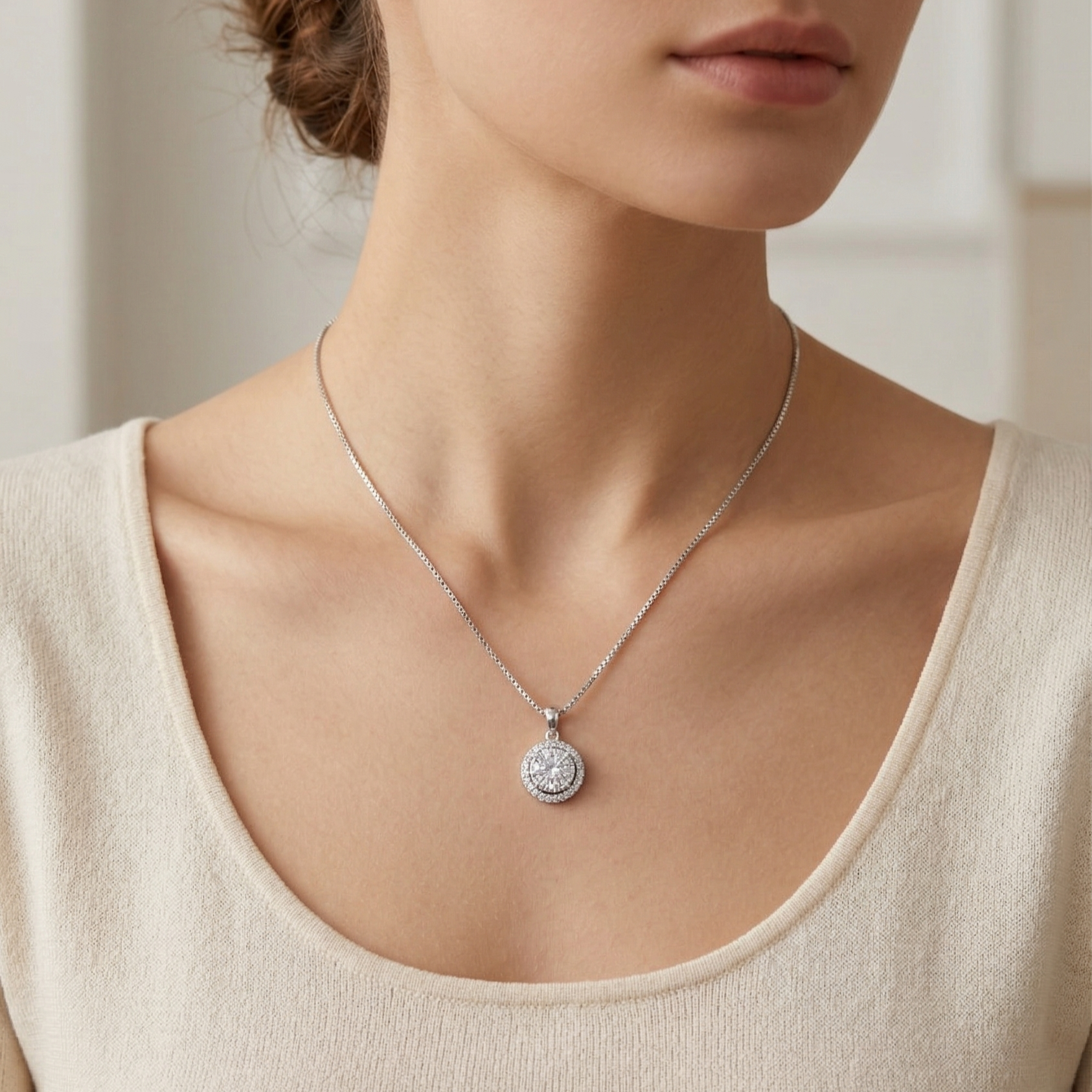 The Celestial Solitaire Necklace