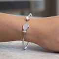 Open Cuff Fish Design 92.5 Silver Kada