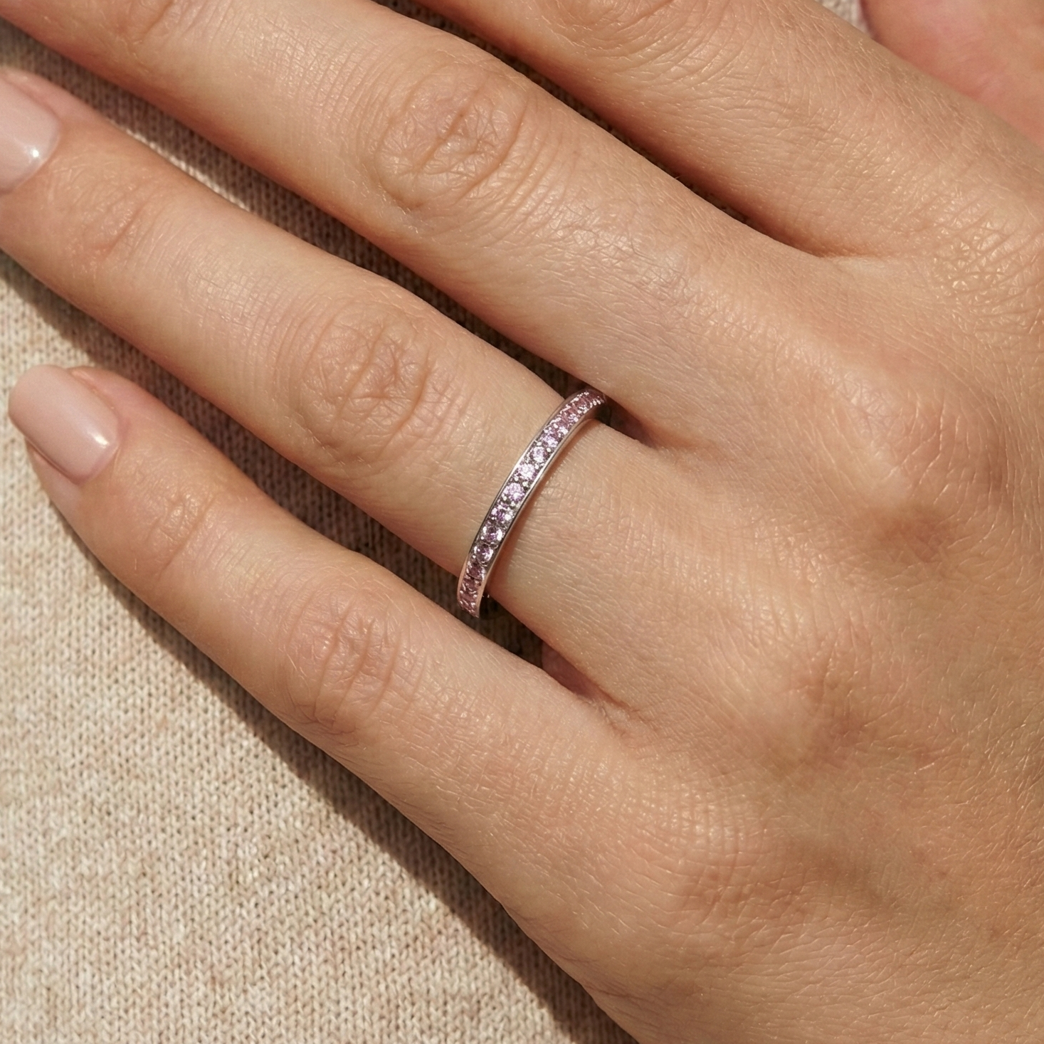 The Vega Blush Eternity Slim Band