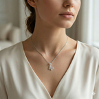 The Radiant Butterfly & Princess-Cut Pendant