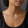 The Modern Curve Solitaire Necklace