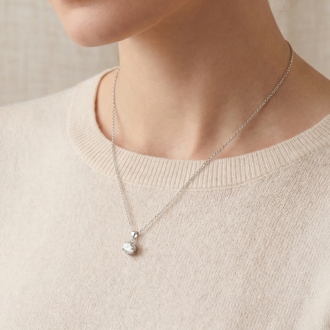 The Minimalist Crystal Drop Pendant