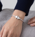 The Mother of Pearl Fan Bypass 92.5 Silver Kada