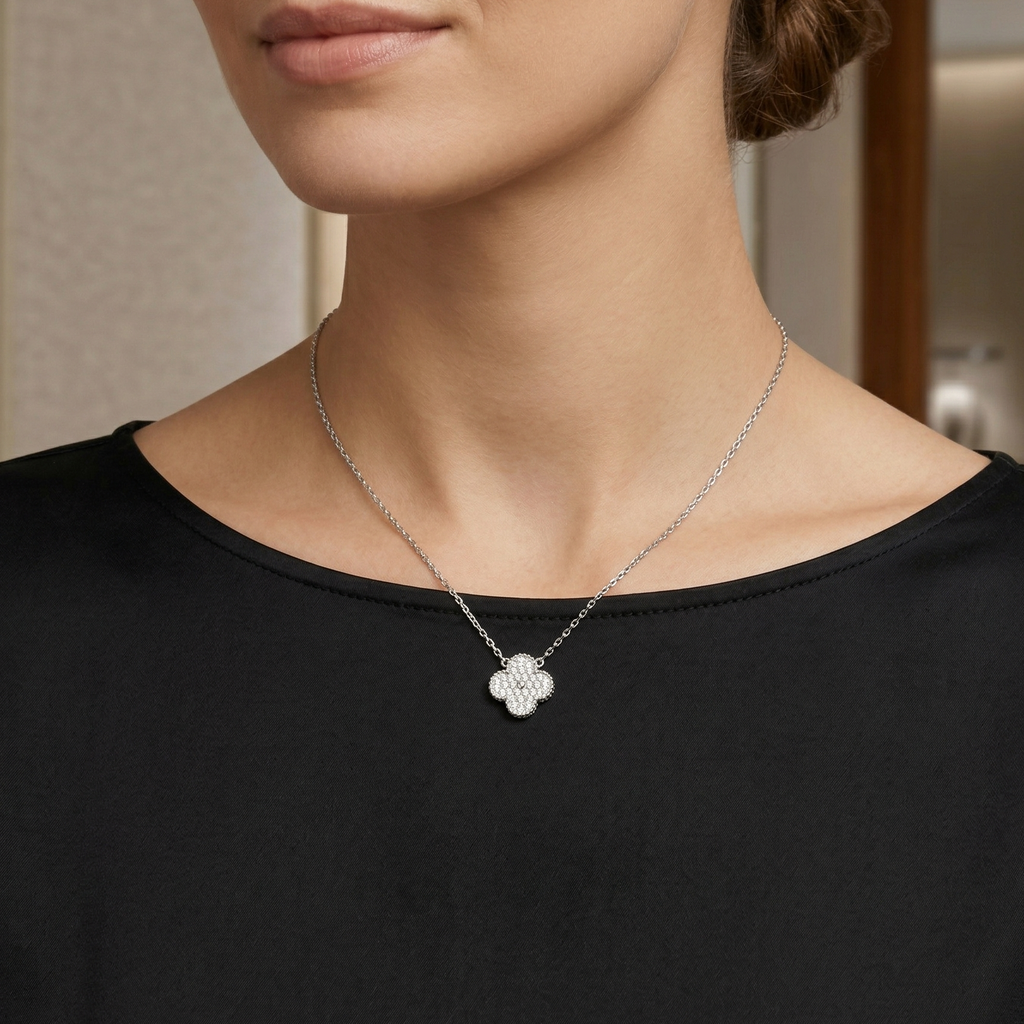 The Brilliant Clover Charm Pendant