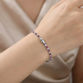 The Tricolor Sparkle Tennis Bracelet