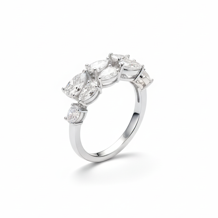 The Vega Marquise Crown Ring
