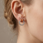 The Signature 'H' Crystal Ring 92.5 Silver Studs