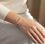 Slim Crystal Eternity 92.5 Silver kada