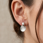 Minimalist Brushed Finish 92.5 Silver Studs