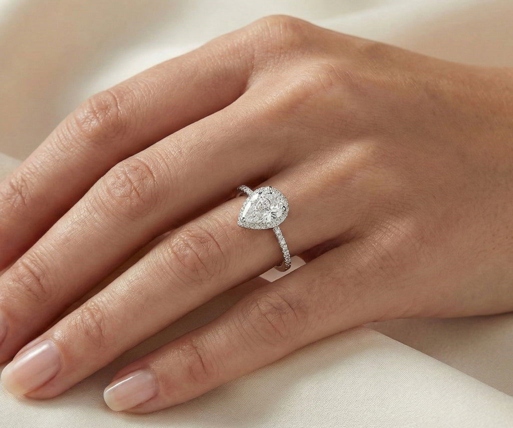 The Radiant Teardrop Signature Ring