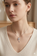 The Vega Enchanted Clover Drop Necklace