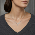 The Crystal V-Neckline Statement Chain